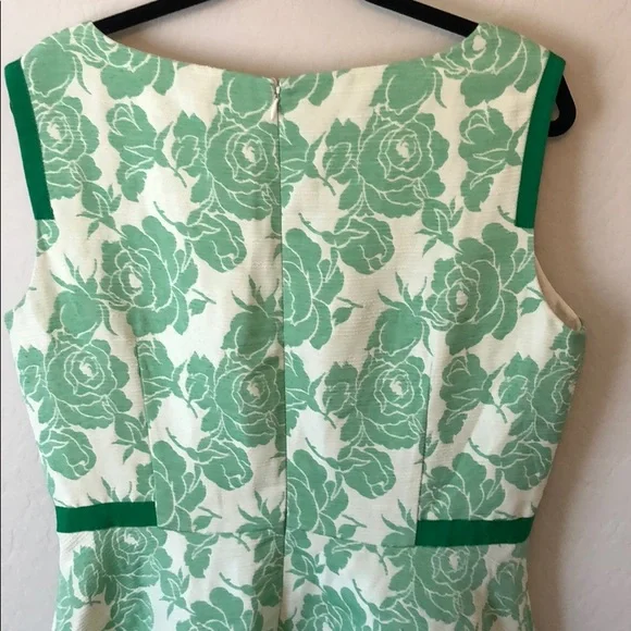 Antonio Melani Green Rose Floral Dress - Picture 5 of 9